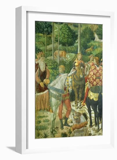 The Cavalcade of the Magi, 1459-Benozzo Gozzoli-Framed Giclee Print