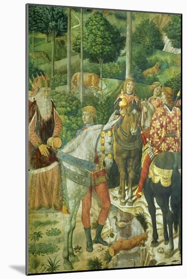 The Cavalcade of the Magi, 1459-Benozzo Gozzoli-Mounted Giclee Print