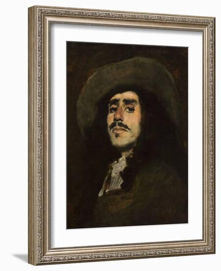 The Cavalier, 1879 (Oil on Canvas)-Frank Duveneck-Framed Giclee Print