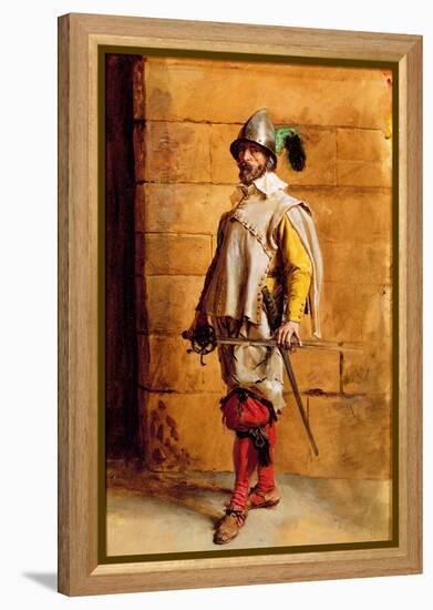 The Cavalier, Portrait of the Artist, 1872-Jean-Louis Ernest Meissonier-Framed Premier Image Canvas