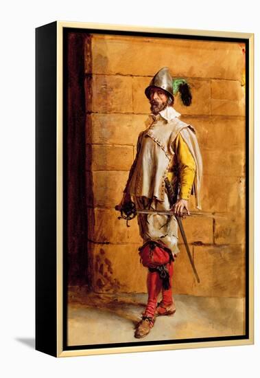 The Cavalier, Portrait of the Artist, 1872-Jean-Louis Ernest Meissonier-Framed Premier Image Canvas