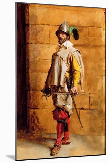 The Cavalier, Portrait of the Artist, 1872-Jean-Louis Ernest Meissonier-Mounted Giclee Print