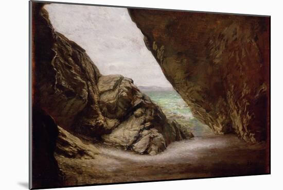 The Cave at Tintagel, 1903 (Oil on Board)-Edward John Poynter-Mounted Giclee Print