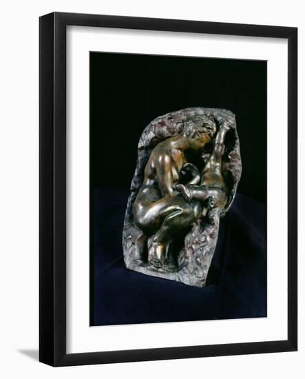 The Cave (Bronze)-Auguste Rodin-Framed Giclee Print