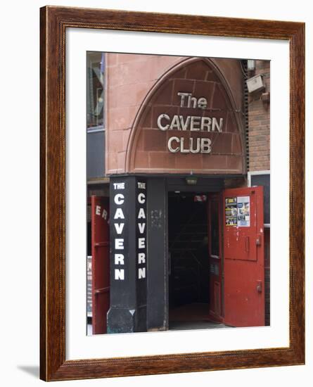 The Cavern Club, Matthew Street, Liverpool, Merseyside, England, United Kingdom, Europe-Ethel Davies-Framed Photographic Print