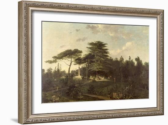 The Cedar of Lebanon in the Jardin des Plantes-Jean Pierre Louis L.. Houel-Framed Giclee Print