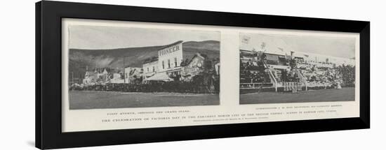 The Celebration of Victoria Day in the Farthest North City of the British Empire-null-Framed Giclee Print