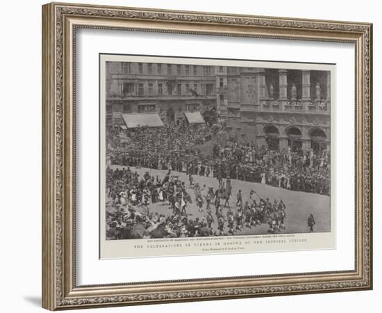 The Celebrations in Vienna in Honour of the Imperial Jubilee-null-Framed Giclee Print