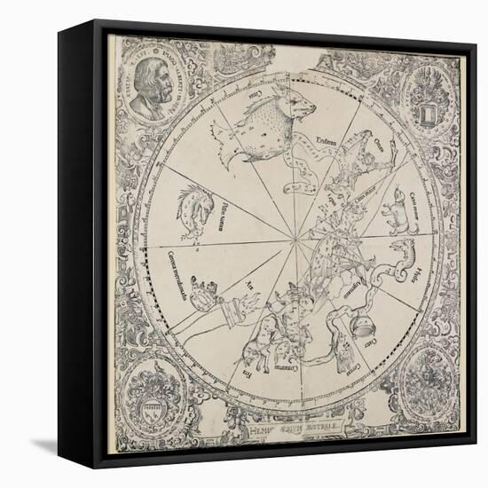 The Celestial Chart of the Southern Hemisphere-Albrecht Dürer-Framed Premier Image Canvas