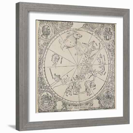 The Celestial Chart of the Southern Hemisphere-Albrecht Dürer-Framed Giclee Print