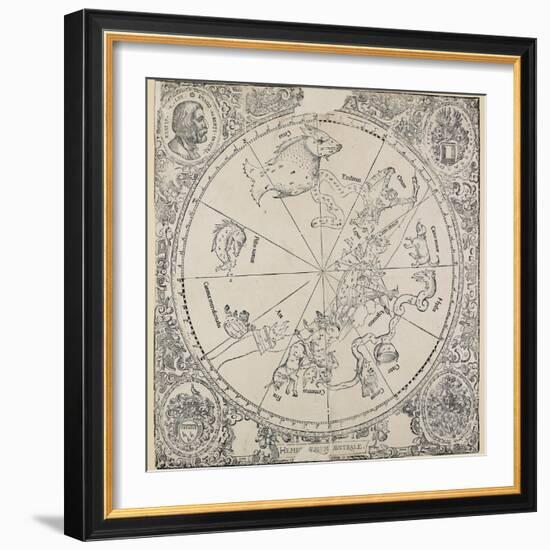 The Celestial Chart of the Southern Hemisphere-Albrecht Dürer-Framed Giclee Print