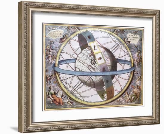 The Celestial Sphere, 1661-Andreas Cellarius-Framed Giclee Print