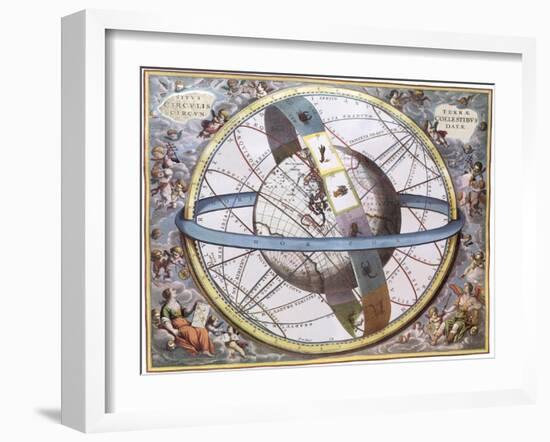 The Celestial Sphere, 1661-Andreas Cellarius-Framed Giclee Print