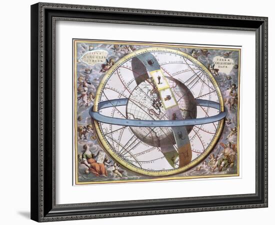 The Celestial Sphere, 1661-Andreas Cellarius-Framed Giclee Print