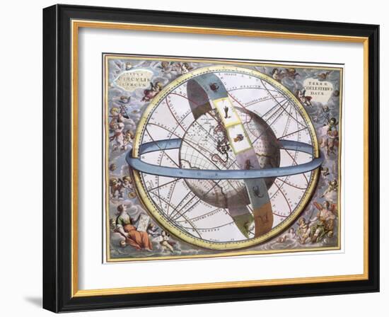 The Celestial Sphere, 1661-Andreas Cellarius-Framed Giclee Print