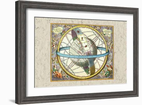 The Celestial Sphere-Andreas Cellarius-Framed Art Print