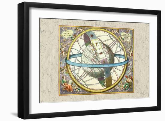 The Celestial Sphere-Andreas Cellarius-Framed Art Print