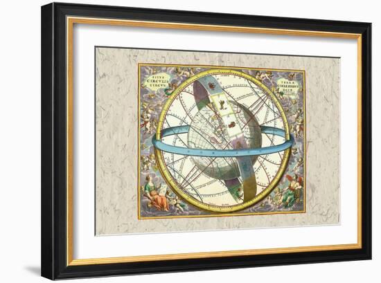 The Celestial Sphere-Andreas Cellarius-Framed Art Print