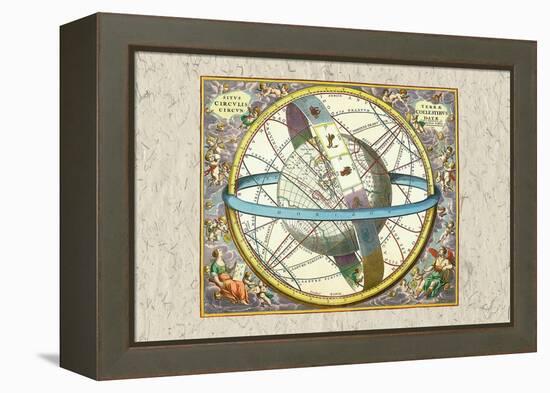 The Celestial Sphere-Andreas Cellarius-Framed Stretched Canvas