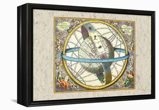 The Celestial Sphere-Andreas Cellarius-Framed Stretched Canvas