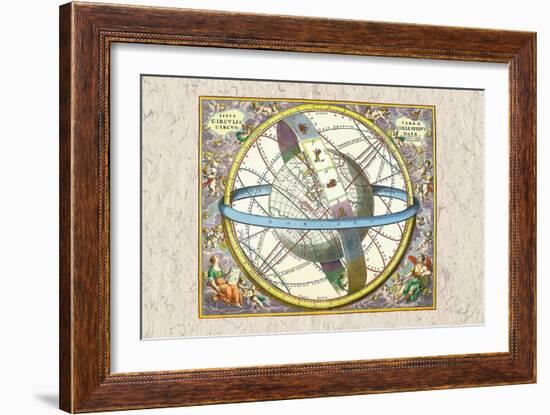 The Celestial Sphere-Andreas Cellarius-Framed Art Print