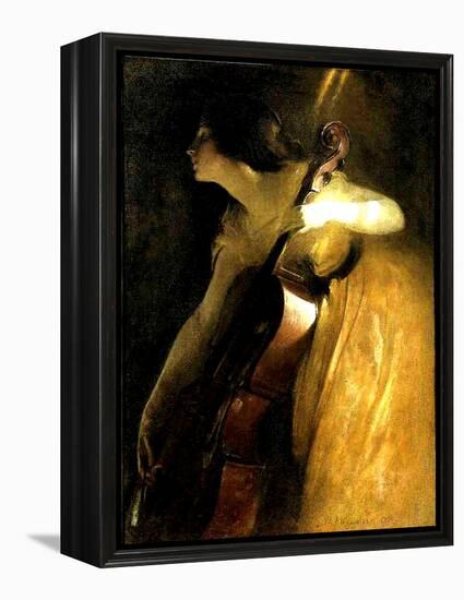 The Cellist, 1898-John Alexander-Framed Premier Image Canvas