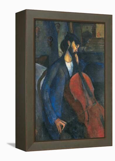 The Cellist, 1909-Amedeo Modigliani-Framed Premier Image Canvas