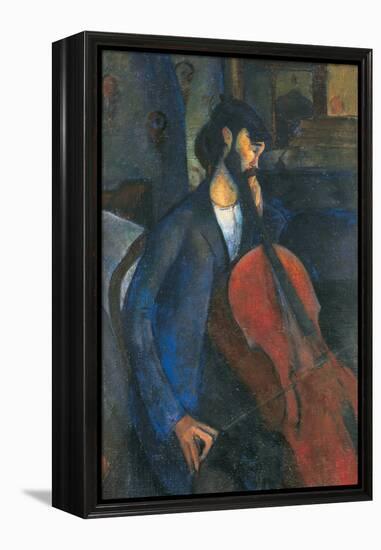 The Cellist, 1909-Amedeo Modigliani-Framed Premier Image Canvas