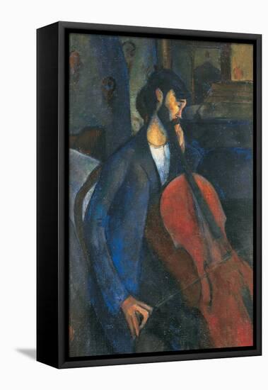 The Cellist, 1909-Amedeo Modigliani-Framed Premier Image Canvas