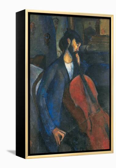 The Cellist, 1909-Amedeo Modigliani-Framed Premier Image Canvas