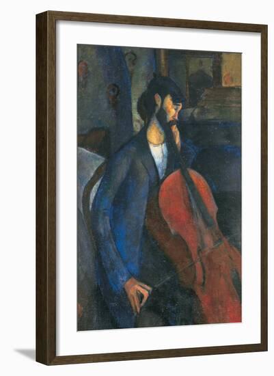 The Cellist, 1909-Amedeo Modigliani-Framed Giclee Print