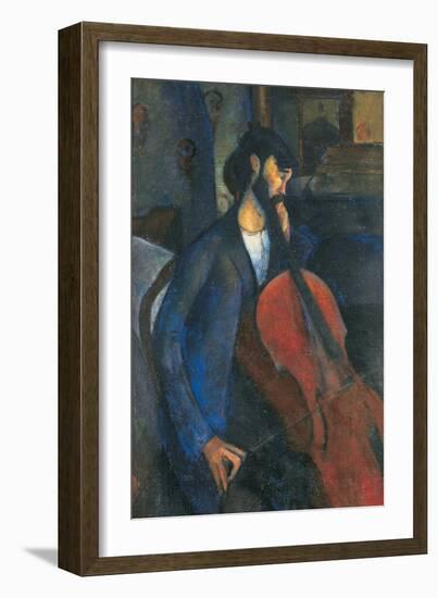 The Cellist, 1909-Amedeo Modigliani-Framed Giclee Print