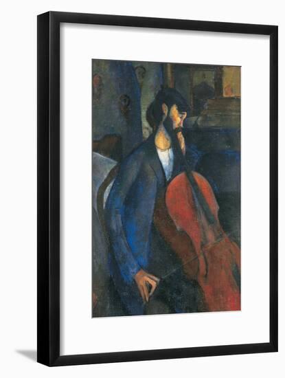 The Cellist, 1909-Amedeo Modigliani-Framed Giclee Print