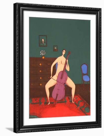 The Cellist-Branko Bahunek-Framed Collectable Print