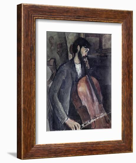 The Cellist-Amedeo Modigliani-Framed Giclee Print