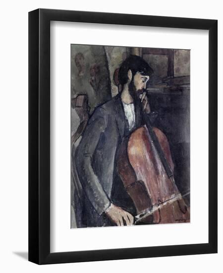 The Cellist-Amedeo Modigliani-Framed Giclee Print