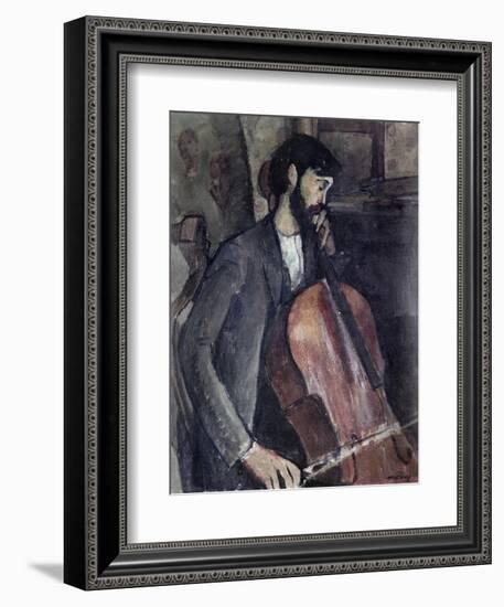 The Cellist-Amedeo Modigliani-Framed Giclee Print