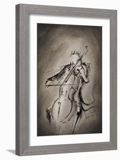 The Cellist-Marc Allante-Framed Giclee Print