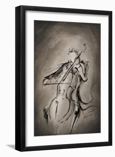 The Cellist-Marc Allante-Framed Giclee Print