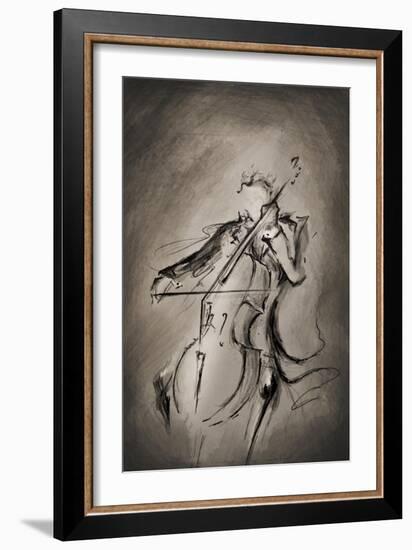 The Cellist-Marc Allante-Framed Giclee Print