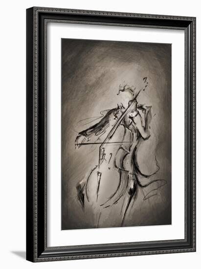 The Cellist-Marc Allante-Framed Giclee Print