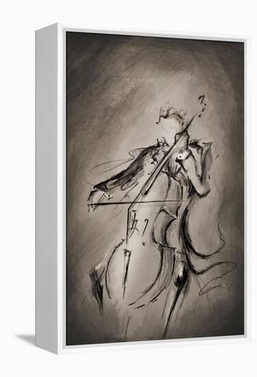 The Cellist-Marc Allante-Framed Premier Image Canvas