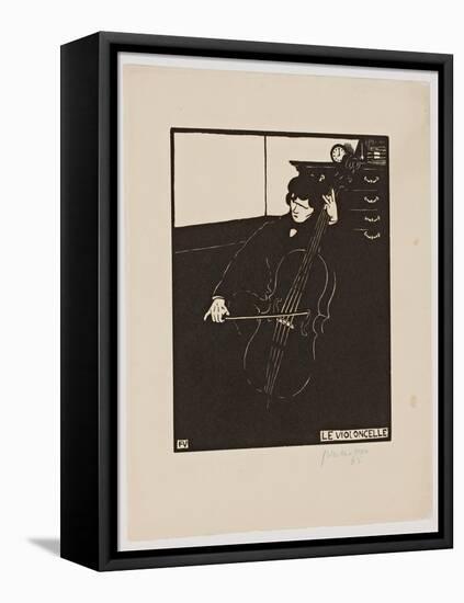 The 'Cello, from the Series 'Musical Instruments', 1896-97-Félix Vallotton-Framed Premier Image Canvas