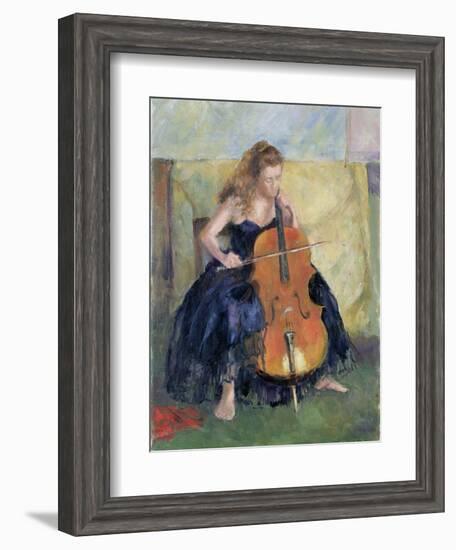 The Cello Player, 1995-Karen Armitage-Framed Giclee Print