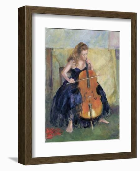 The Cello Player, 1995-Karen Armitage-Framed Giclee Print