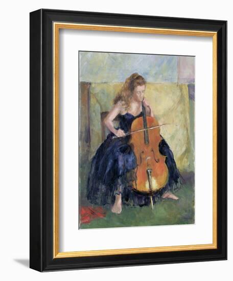 The Cello Player, 1995-Karen Armitage-Framed Giclee Print