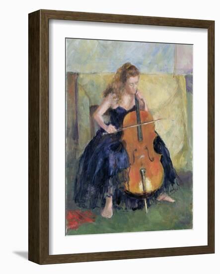 The Cello Player, 1995-Karen Armitage-Framed Giclee Print