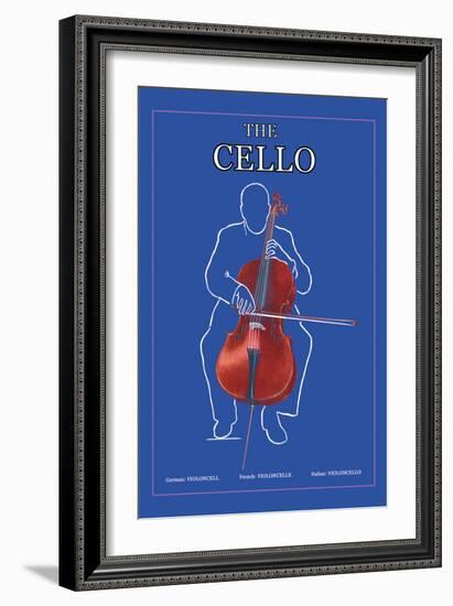 The Cello-null-Framed Art Print