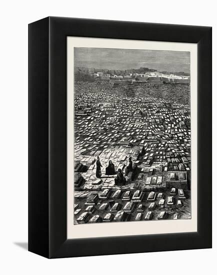 The Cemetery at Mecca. Mecca-null-Framed Premier Image Canvas