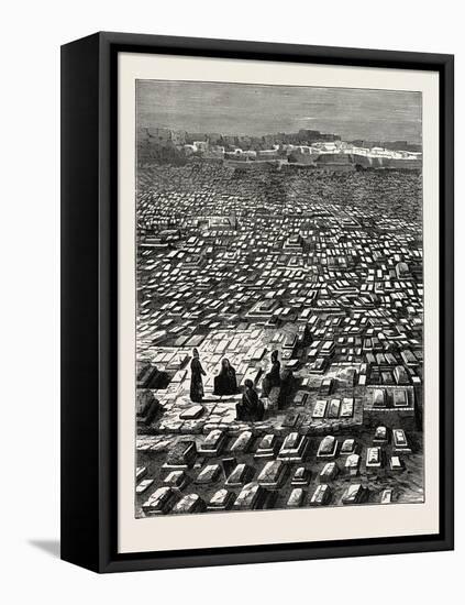 The Cemetery at Mecca. Mecca-null-Framed Premier Image Canvas